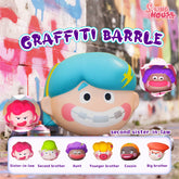 SpringHouse "Ugly-Cute Family: Doodle Duel (Squeezable Edition)" blind box series official poster, showcasing the complete character lineup.